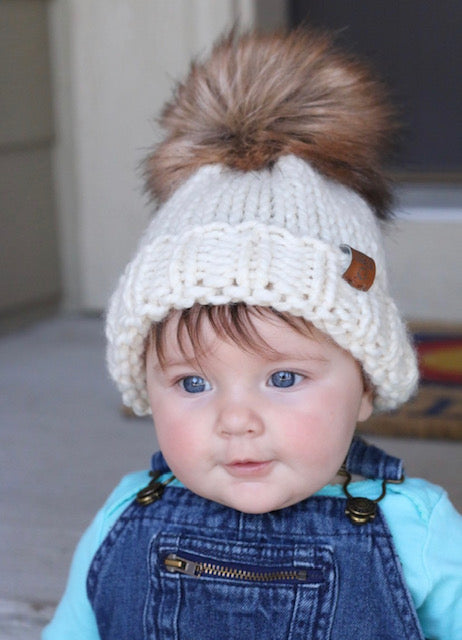 Killarney Baby 6-12 Months Oatmeal Ready To Ship Beanie Toque