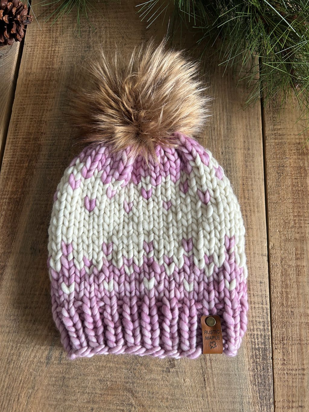 Winterfell Merino Beanie Adult Fitted Arco Valentina and Natural