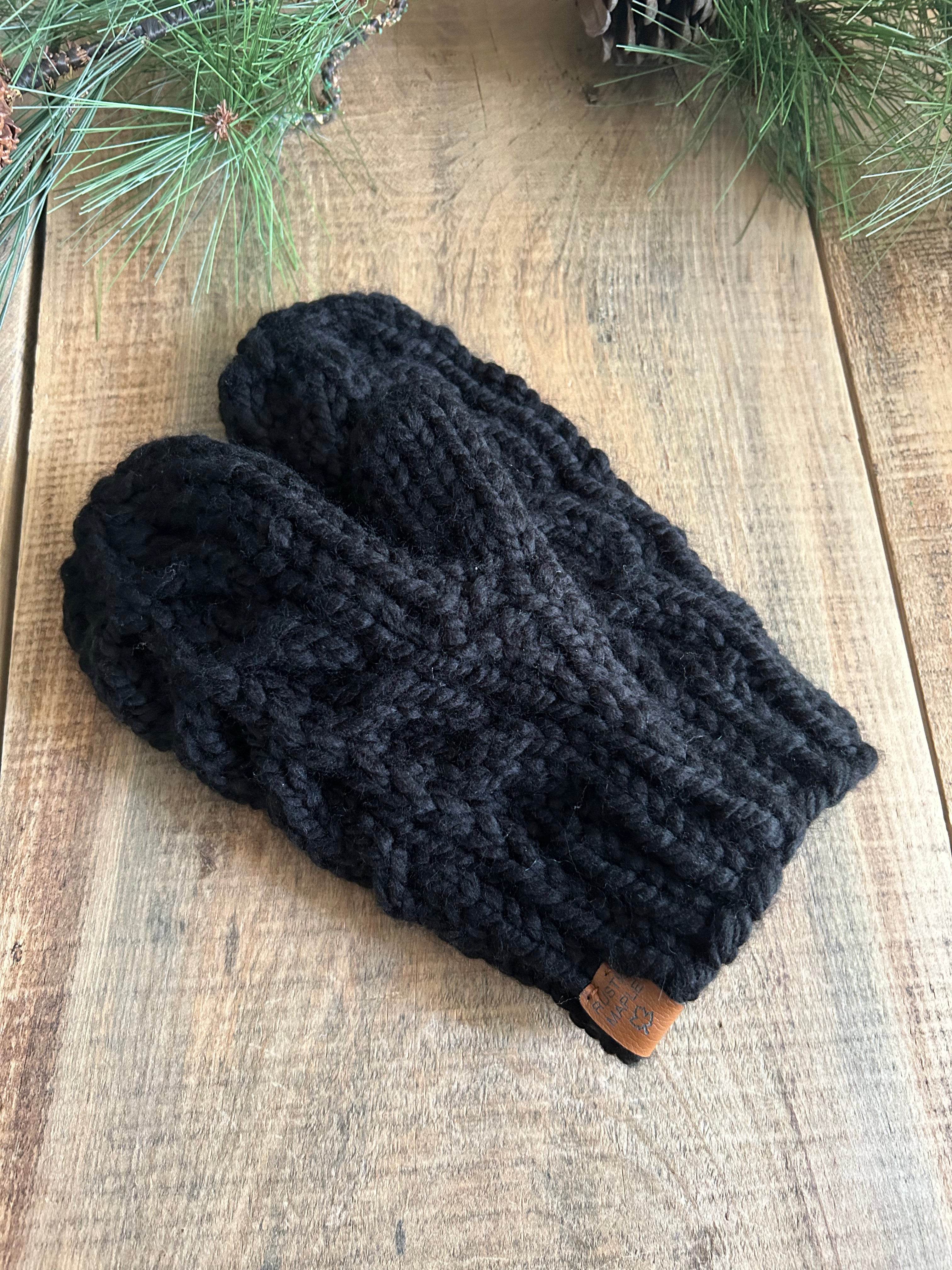 Wheatley Mittens Cable Black