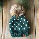 Little Hearts Toddler 1-3 Evergreen Ready To Ship Toque Beanie